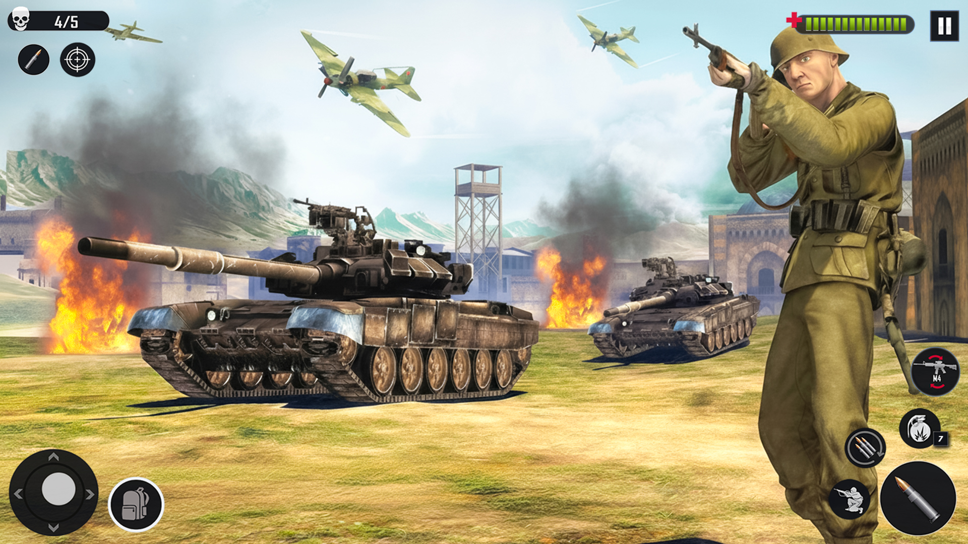 第二次世界大戦 - FPSスナイパーシューティング3D - サバイバルバトル